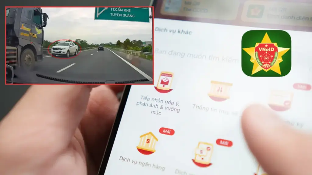 Cách phản ánh vi phạm giao thông qua VNeID