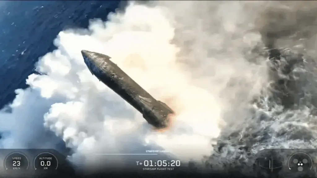 Siêu tên lửa Starship vẫn nổi trên biển sau 6 ngày hạ cánh
